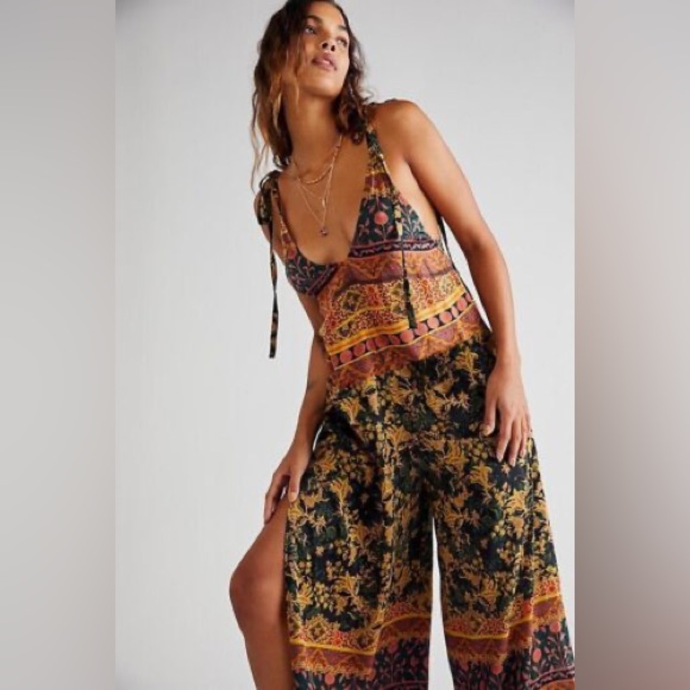 Free People Leona Jumpsuit in Black combo